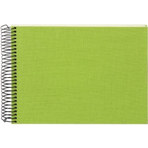 Goldbuch Spiralalbum Bella Vista grün 25x17 cm Leineneinband 40 Seiten