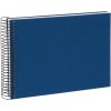 Goldbuch Spiralalbum Bella Vista Blau 25x17 cm Leineneinband 40 Seiten