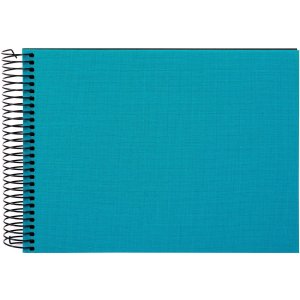 Goldbuch Spiralalbum Bella Vista türkis 25x17 cm 40 schwarze Seiten