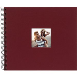 Goldbuch Spiralalbum Bella Vista bordeaux 35x30 cm 40 schwarze Seiten