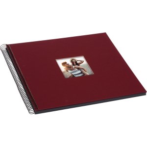 Goldbuch Spiralalbum Bella Vista bordeaux 35x30 cm 40 schwarze Seiten