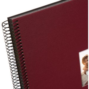 Goldbuch Spiralalbum Bella Vista bordeaux 35x30 cm 40 schwarze Seiten