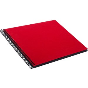 Goldbuch Spiralalbum Bella Vista rot 35x30 cm 40 schwarze Seiten Leineneinband