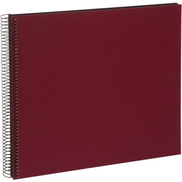 Goldbuch Spiralalbum Bella Vista bordeaux 35x30 cm 40 schwarze Seiten