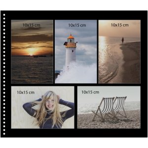 Goldbuch Spiralalbum Bella Vista schwarz 35x30 cm 40 schwarze Seiten