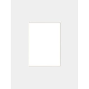 Fertig-Passepartout 40x50 cm für 28x35 cm wachsgrau