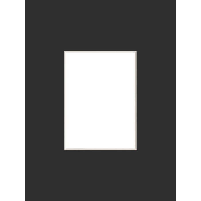 Fertig-Passepartout 24x30 cm für 15x20 cm schwarz