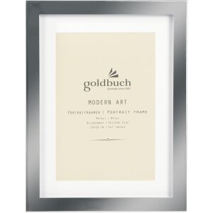 Goldbuch Metall-Portraitrahmen Modern Art silber 13x18 cm...