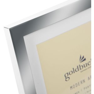 Goldbuch Metall-Portraitrahmen Modern Art silber 13x18 cm mit Passepartout