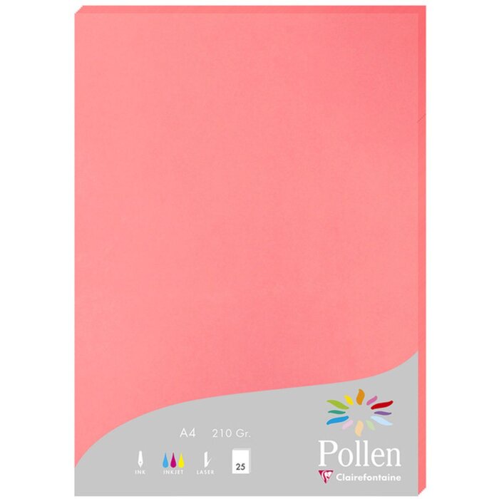 Pollen 25 Blatt Papier DIN A4 210g Litschi
