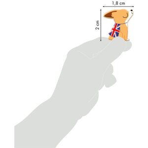 Clairefontaine Packung mit Stickers Cooky 3D London 7,5x12cm 1 Bogen Bedrukt