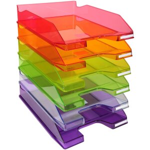 Exacompta Briefablage COMBO 2 Classic Eisblau transparent glossy