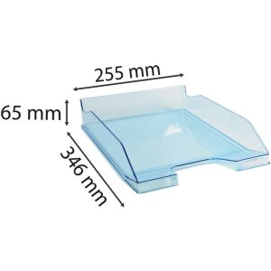 Exacompta 113236D Briefablage COMBO 2 Classic türkis transparent glossy