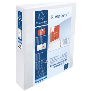 Exacompta Ringbuch festes PP 2,8mm 4 Ringe 50mm D-Form...