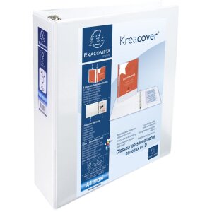 Exacompta Ringbuch festes PP 2,8mm 4 Ringe 60mm D-Form...