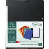 Exacompta Eckspannmappe Manila-Karton 355g DIN A4 Schwarz Nature Future