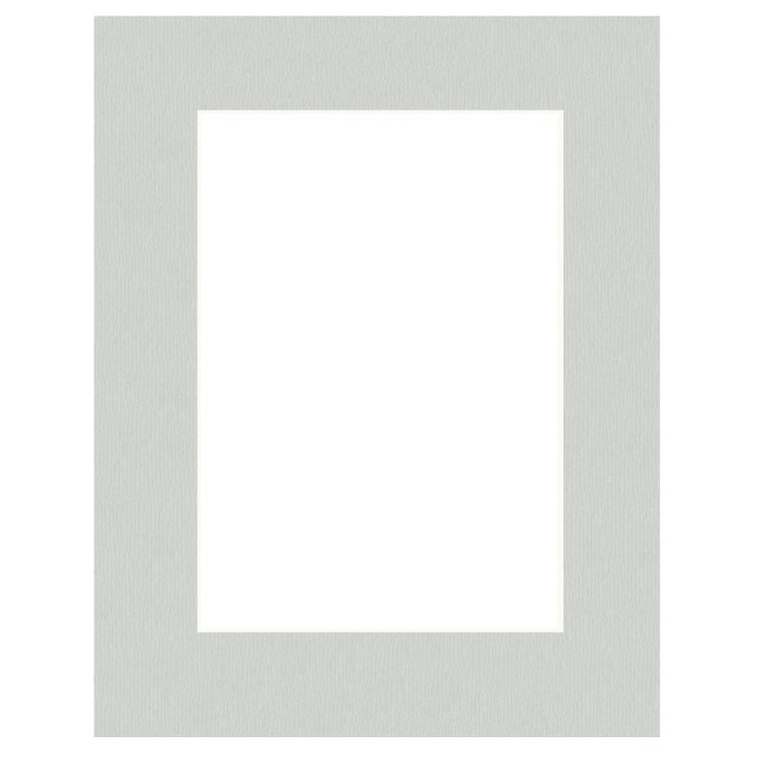 Fertig Passepartout 20 x 20 cm auf 10 x 10 cm  grau