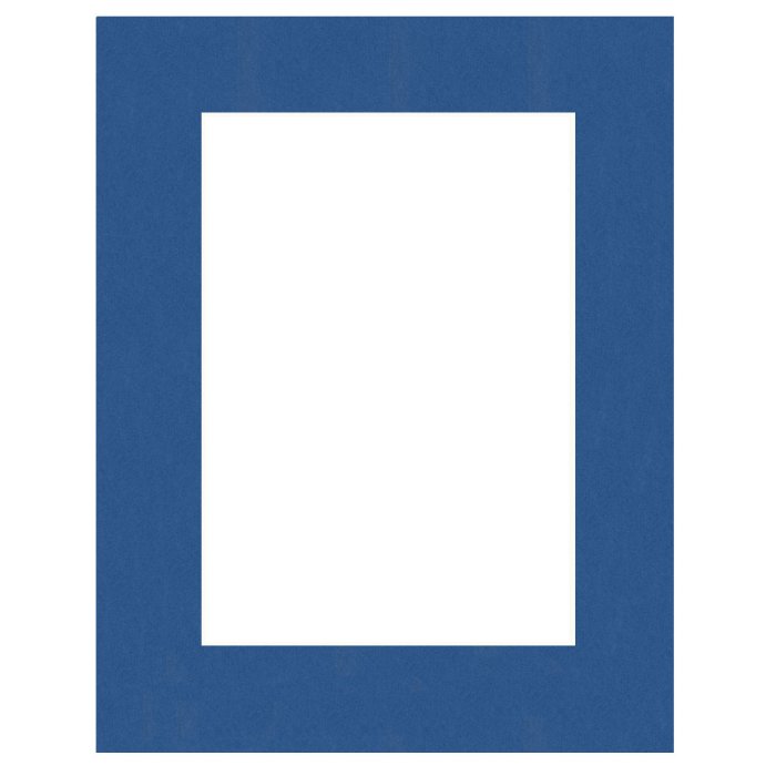 HNFD Fertig Passepartout 30 x 60 cm auf 20 x 40 cm dunkelblau