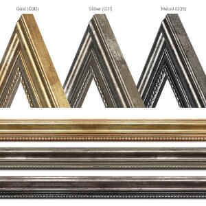 MendeFrames Bilderrahmen H450 Antik silber 20x30 cm Kunstglas