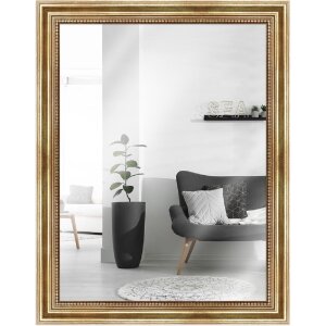MendeFrames Wandspiegel H450 Antik gold 21x29,7 cm