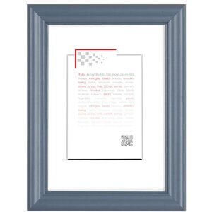 CEANOTHE Holzrahmen Circee 18x24 cm grau