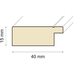 CEANOTHE Holzrahmen Orion 20x30 cm weiß
