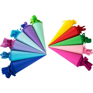 Goldbuch Schultüte 35 cm Buntkarton Filzverschluss...