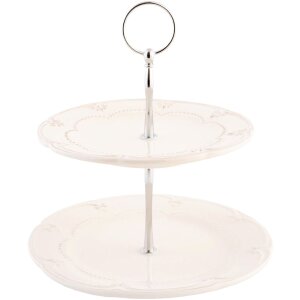 Clayre & Eef Etagere RUSTIC ROMANCE Keramik natur...