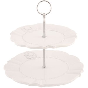 Clayre & Eef QUEEN OF BIRDS Etagere 2-stöckig...