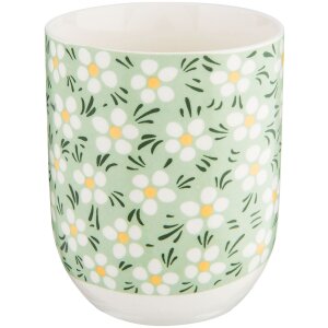 Clayre & Eef Tasse 100 ml Grün Porzellan Rund...