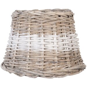 Clayre & Eef 6RO0063BW Lampenschirm Rattan Beige...