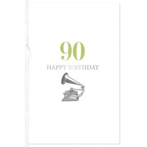 ARTEBENE Karte 90. Birthday Transparent Schleife
