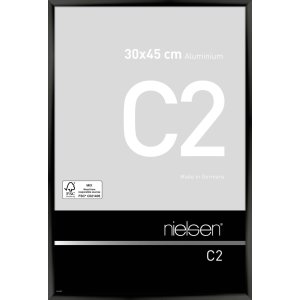 Nielsen Alurahmen C2 30x45 cm eloxal schwarz glanz