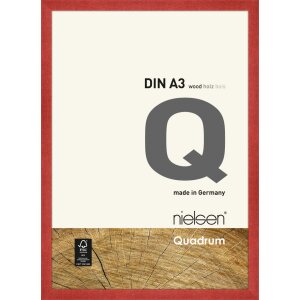 Nielsen Holz-Wechselrahmen Quadrum 29,7x42 cm rot DIN A3