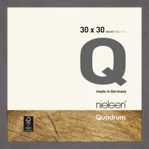 Nielsen Holz-Wechselrahmen Quadrum 30x30 cm grau
