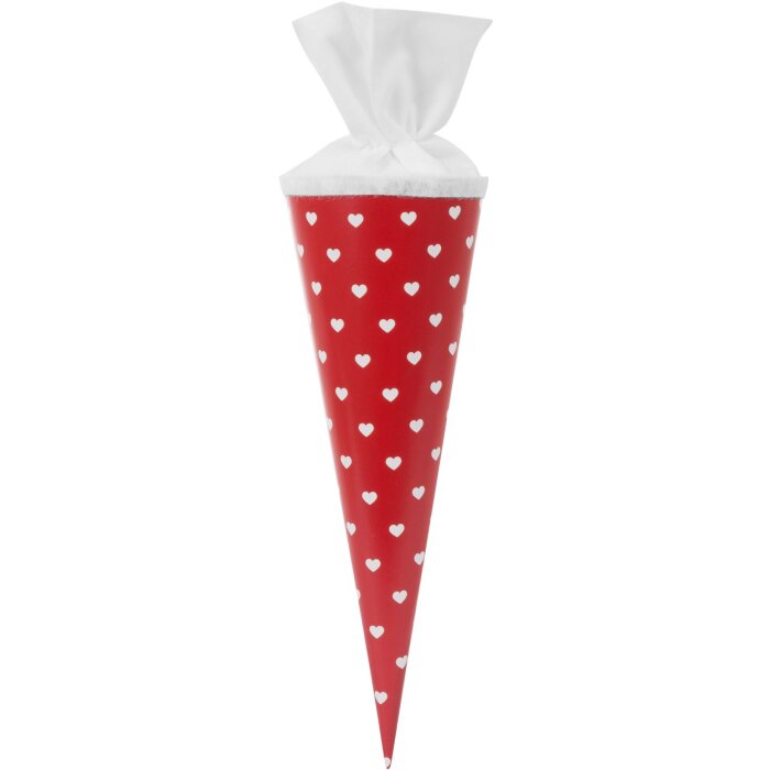 Goldbuch Geschenktüte Herzen 35 cm rot weiß