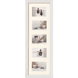 Walther Galerierahmen Home 5 Fotos 10x15 cm polarweiß