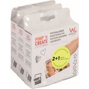 Walther Sparpack Fotoklebepunkte 3000 Stück - 10x12 mm