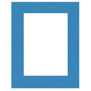 HNFD Passepartout 20x60 cm - 10x40 cm Blu Ortensia