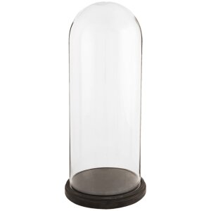 Clayre & Eef 5GL0009 Glasglocke Ø 26x60 cm mit...