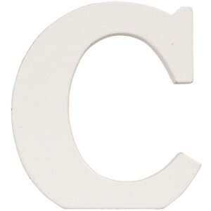 Clayre & Eef Buchstabe C 7x8 cm MDF natur