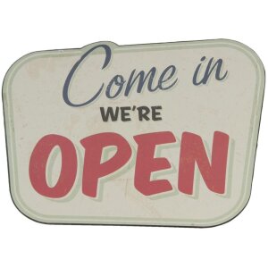 Clayre & Eef Dekoration Bild 35x25 cm COME IN, Farbe:...