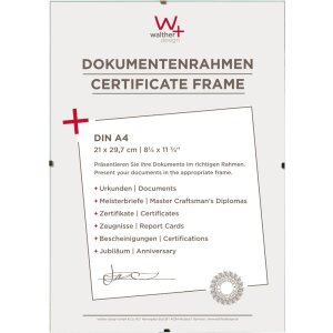 Stâlp foto fără ramă Walther, sticlă clară sau antireflectivă, 10,5x15–70x100 cm