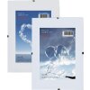 HNFD Cliprahmen 10,5x15 cm bis 70x100 cm Normal Antireflex Acrylglas Rahmenlos
