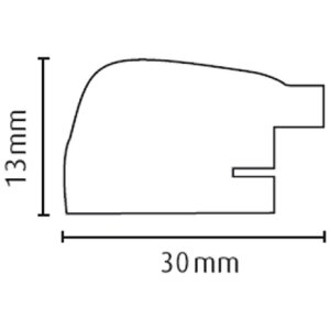 Rama foto RAMATUELLE din lemn, profil semicircular, 10x15 - 24x30 cm