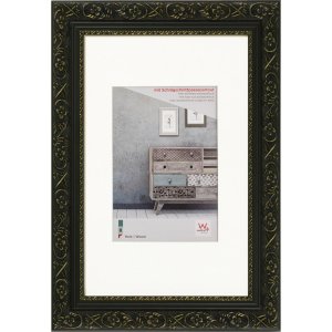Walther Holzrahmen Barock 13x18 cm bis 50x70 cm Schwarz Anthrazit Weiß