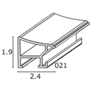 Rama foto Madar Deknudt din aluminiu S021D, negru și argintiu
