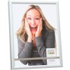 Rama foto din aluminiu Deknudt S024, profil subțire 10x15 cm, mat argintiu, până la 70x100 cm
