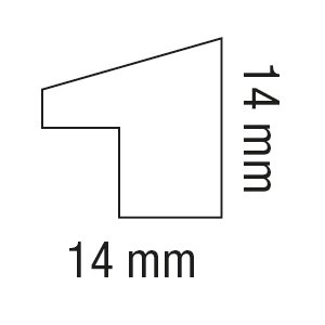Henzo Holz-Bilderrahmen Umbria schmale Leiste 10x15 bis 50x70 cm