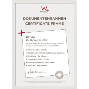 Walther Alubilderrahmen Chair 10x15 cm bis 70x100 cm Aluminium eloxiert